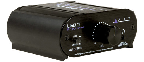 Art Pro Audio USB DI USB Direct Box Digital-to-Analog Conversion and Balanced XLR Outputs