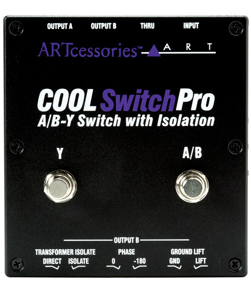 Art Pro Audio COOLSWITCHPRO Isolated ABY Switch for Connecting an Instrument to Multiple Amplifiers