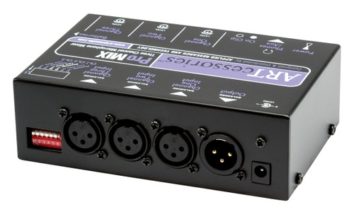 Art Pro Audio PROMIX 3-Channel Battery / AC-Powered Mini Mixer