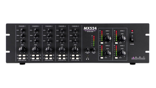 Art Pro Audio MX524 5-Channel Four Zone Mixer