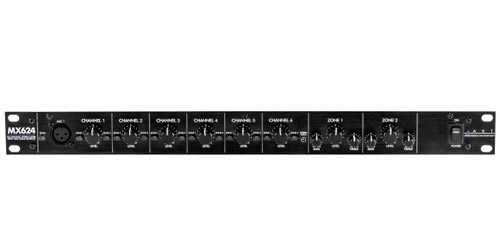 Art Pro Audio MX624 6-Channel Rackmount Zone Mixer