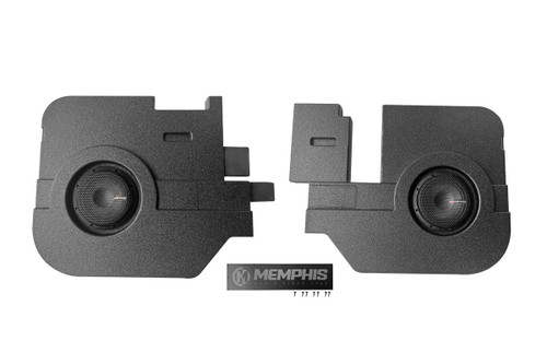 Memphis Audio MJMERAM8D1V3 Dual 8" 1800W RMS Loaded Subwoofer Enclosure for Select 2002-2018 RAM Crew Cab