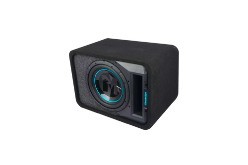 Memphis Audio PRXE12SFT Power Reference Single 12" 400W RMS Loaded Subwoofer Enclosure with RGB Lighting