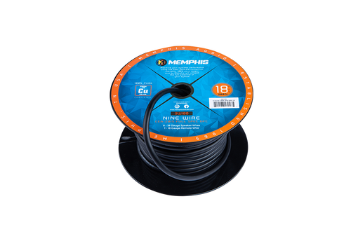 Memphis Audio 9W100 18-Gauge 9-Conductor Wire – 100ft Spool
