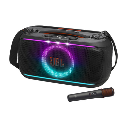JBL PartyBox On-the-Go 2 Plus Portable Party Speaker with Wireless Microphone