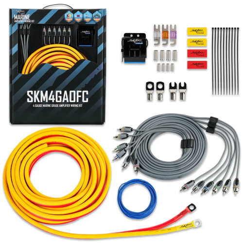 Skar Audio SKM8GAOFC 8 Gauge 800W OFC Marine Grade Amplifier Wiring Kit