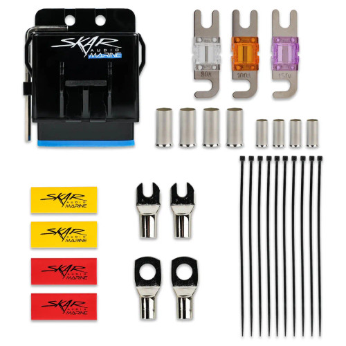 Skar Audio SKM8GAOFC 8 Gauge 800W OFC Marine Grade Amplifier Wiring Kit
