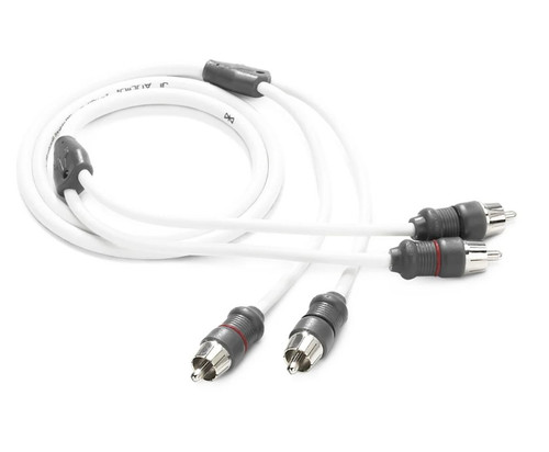 JL Audio XMD-WHTAIC2-3 2-Channel Marine Audio Interconnect Cable – 3ft 