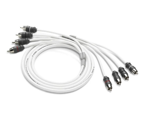 JL Audio XMD-WHTAIC4-6 4-Channel Marine Audio Interconnect Cable – 6ft 