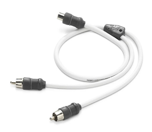JL Audio XMD-WHTAICY-1F2M Marine Y-Adaptor Cable 1 Female to 2 Male RCA Connectors