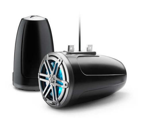 JL Audio M3-770ETXv3-Sb-S-Gm M3 Series 7.7" 70W RMS Wakeboard Tower Speakers with Black Sport Grille