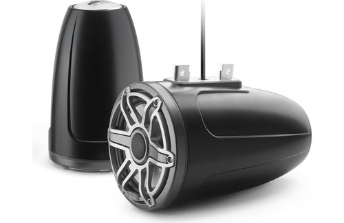 JL Audio M6-770ETXv3-Sb-S-GmTi M6 Series 7.7" 100W RMS Wakeboard Tower Speakers with Gunmetal Sport Grille 