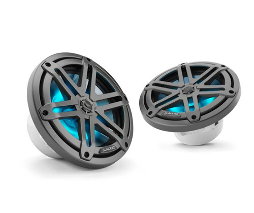 JL Audio M3-770X-S-GM-I M3 Series 7.7" 70W RMS Marine Speakers with RGB LED Lighting and Gunmetal Sport Grilles