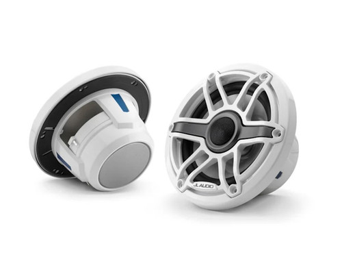 JL Audio M6-650X-S-GwGw M6 Series 6.5" 75W RMS Marine Speakers - Gloss White Sport Grille
