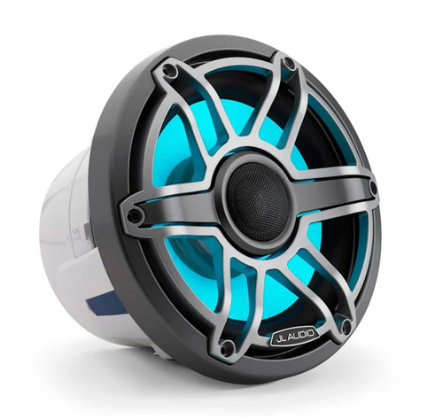 JL Audio M6-880X-S-GmTi M6 Series 8.8" 125W RMS Marine Speakers with Gunmetal Sport Grille 