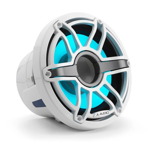 JL Audio M6-8IB-S-GwGw-i-4 M6 Series 8" 200W RMS Marine Subwoofer with White Trim Ring and White Sport Grille 