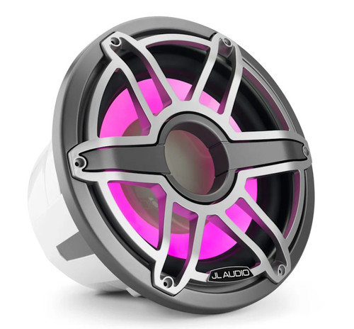 JL Audio M7-12IB-S-GmTi-i-4 M7 Series 12" 600W RMS Marine Subwoofer with Gray Metallic Trim Ring and Titanium Sport Grille 