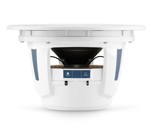 JL Audio M6-10IB-L-GwSw-4-Single M6 10" 250W RMS Marine Infinite Baffle Subwoofer with White Luxe Grille – 4-Ohm