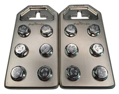 Sky High Car Audio Cast Flat 6 Spot Battery Terminals