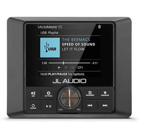 JL Audio MM55 2.8" LCD Marine Digital Media Receiver with Bluetooth Connectivity