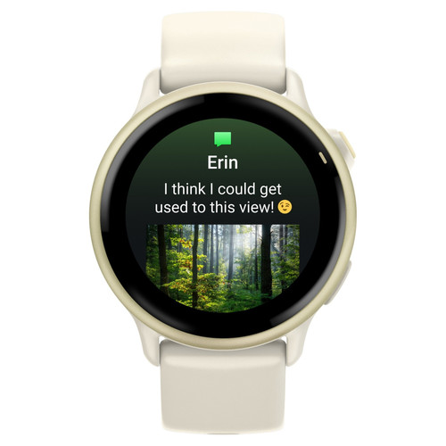 Garmin Vivoactive 6 Sports and Fitness Smartwatch – Lunar Gold with Bone Band