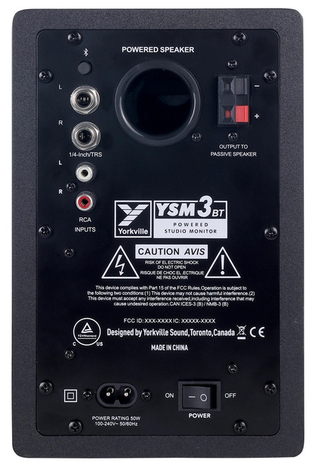 Yorkville YSM3BT 3.5" Powered Studio Monitors