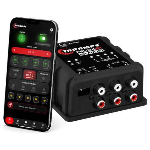 Taramps PRO 2.4BT + Audio 4-Channel Digital Audio Processor