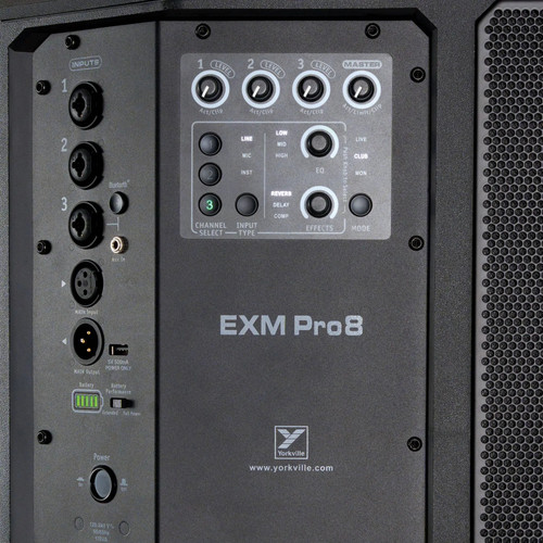 Yorkville EXM Pro8 8” Battery Powered Loudspeaker