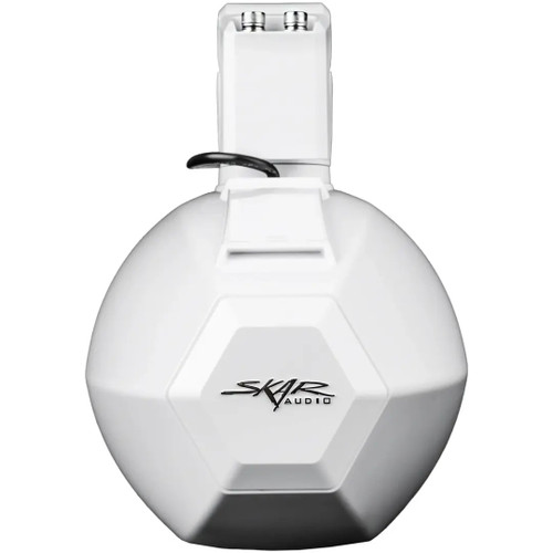 Skar SK8M-TWR 8" 2-Way 250W RMS Marine Tower Speakers (Pair) – White