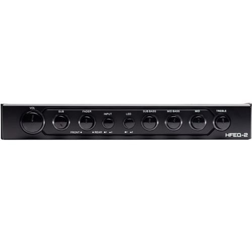 Hifonics HFEQ-2 4-Band Equalizer with 9V Line-Driver & Multiple-Source Processor