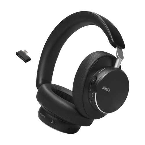 Open Box - AKG N9 Hybrid Wireless Over-Ear Noise Canceling Headphones - Black