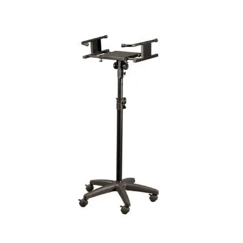 Yorkville SKS-500B Adjustable Studio Monitor Stand with Wheels
