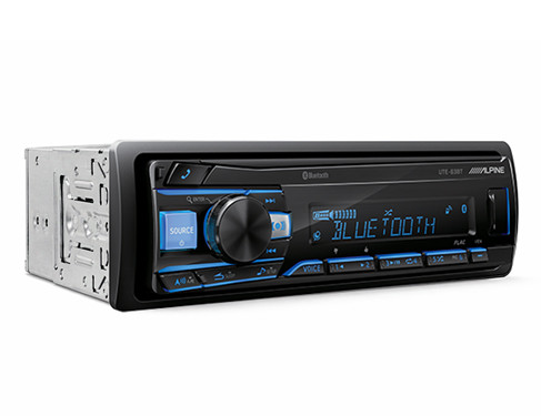 Alpine UTE-63BT Single-DIN Digital Media Receiver with Bluetooth