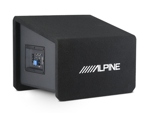 Alpine PWE-SB10 10" 300W RMS Powered Wedge Subwoofer Enclosure