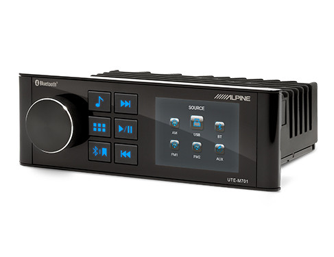 Alpine UTE-M701 Marine Digital Media Receiver with 2.8" Full-color TFT Display 