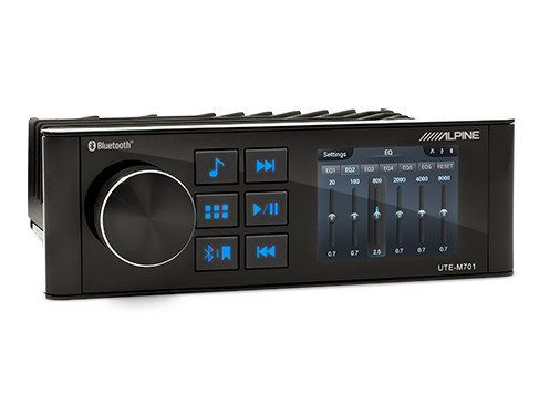 Alpine UTE-M701 Marine Digital Media Receiver with 2.8" Full-color TFT Display 