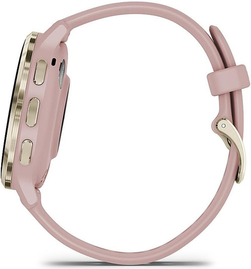 Garmin Venu 3S Fitness Smartwatch - Slate with Dust Rose Band