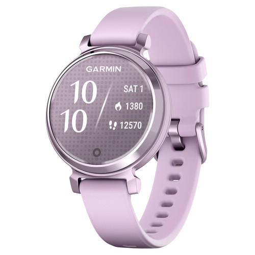 Garmin Lily 2 Sports & Fitness Smartwatch - Slate with Lilac Silicone Band