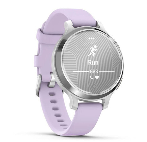Garmin Lily 2 Active Sports & Fitness Smartwatch - Slate with Purple Jasmine Silicone Band