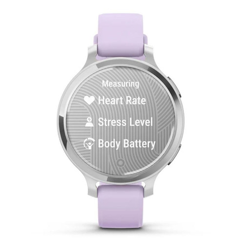 Garmin Lily 2 Active Sports & Fitness Smartwatch - Slate with Purple Jasmine Silicone Band