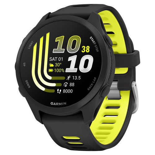 Garmin Forerunner 170 Sports & Fitness Smartwatch - Slate with Black / Amp Yellow Band
