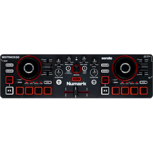Numark MIXTRACK GO Ultra-Portable 2-Deck DJ Controller With Stems Control