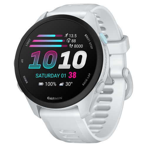 Garmin Forerunner 70 Sports & Fitness Smartwatch - Slate with Whitestone Band