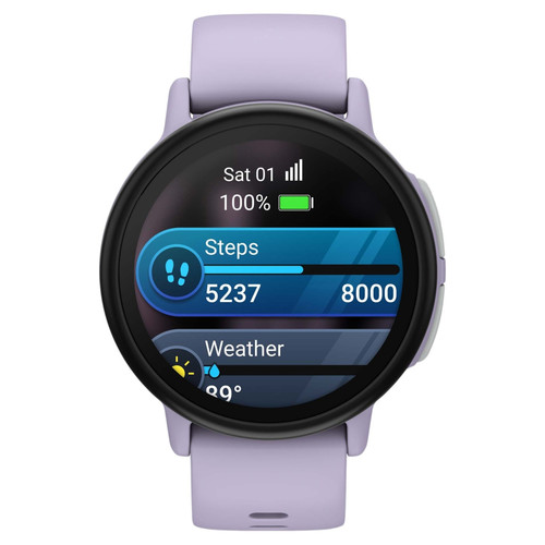 Garmin Bounce 2 Kids Smartwatch - Slate with Light Purple Band