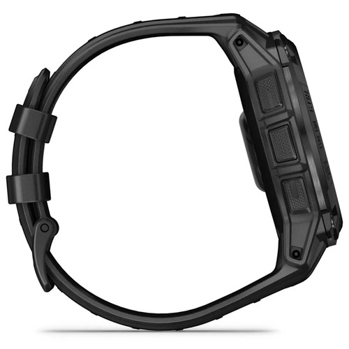 Garmin Instinct 3 Outdoor Recreation / Adventure Smartwatch – Black with Black Band (Tactical Edition)