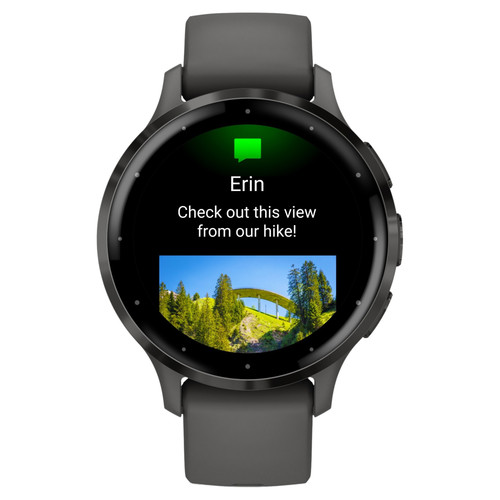 Garmin Venu 3S Fitness Smartwatch - Slate with Pebble Gray Band