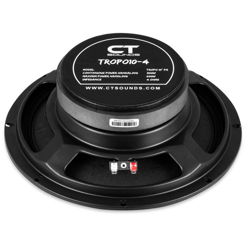 CT Sounds TROPO10-4 10" 300W RMS Shallow Midrange Speaker