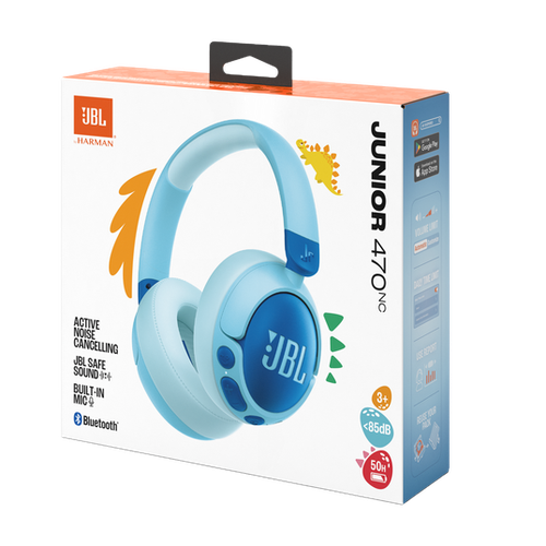 JBL Junior 470NC Wireless Over Ear Noise-Cancelling Kids Headphones