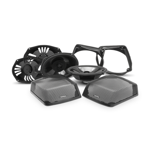 Rockford Fosgate TMS69BL9813 Saddlebag Audio Kit for 1998-2013 Harley-Davidson Models