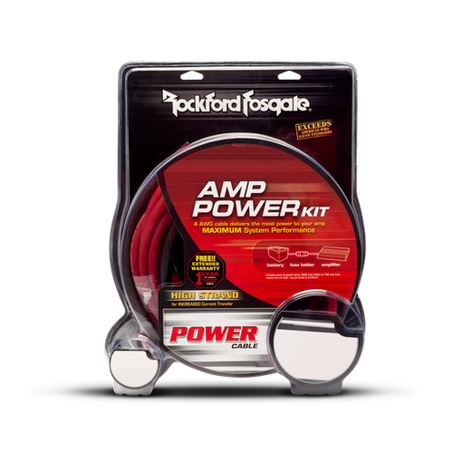Rockford Fosgate RFK1 1/0-gauge amplifier power wiring kit